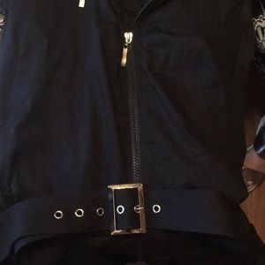black collar dress